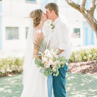 We are swooning over this stunning beach wedding!