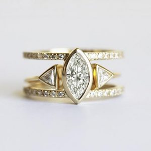 Modern Stackable Engagement ring