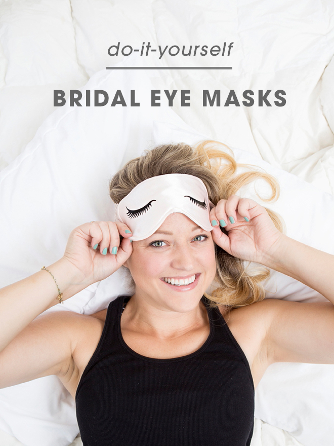 How adorable is this DIY sleep mask with sexy eyelashes!?