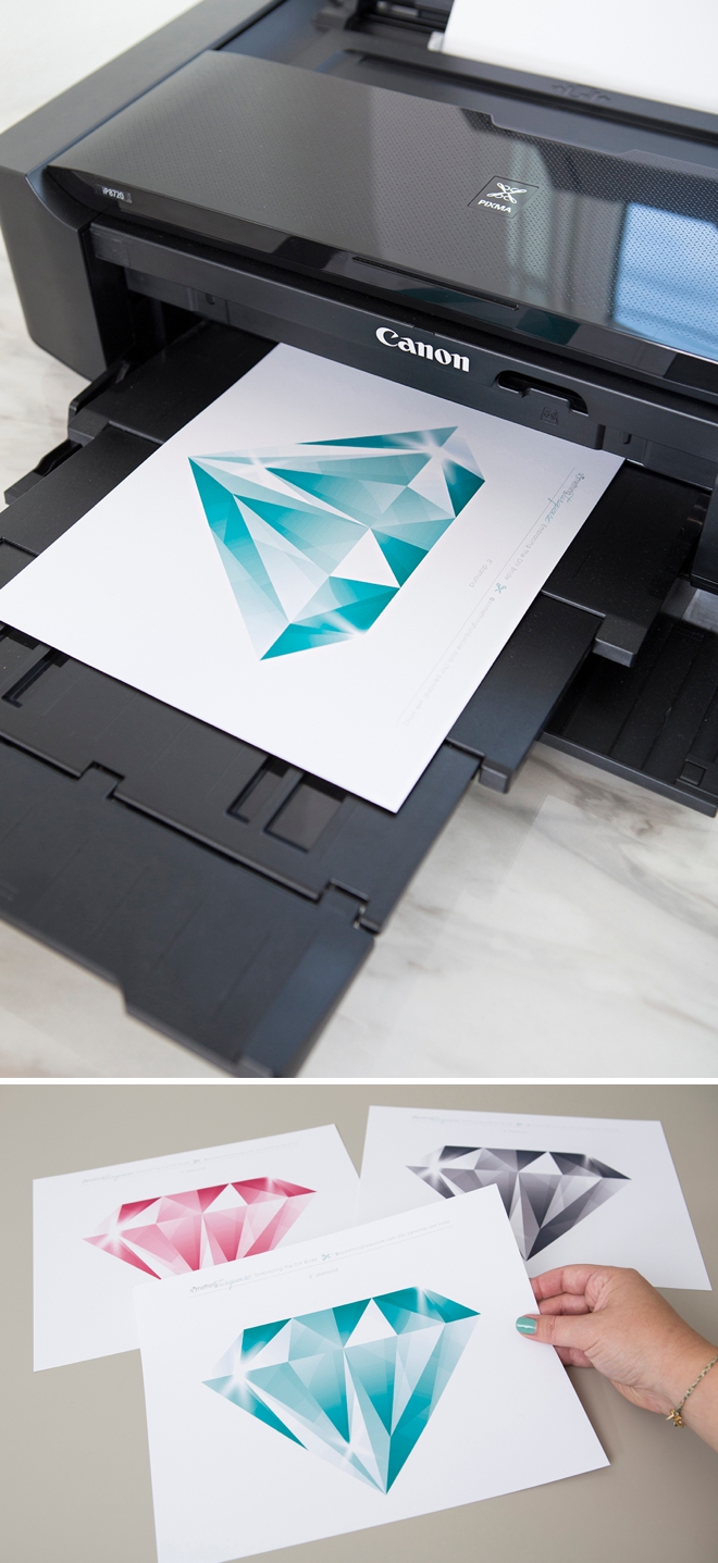Print this large diamond with your Canon iP8720 crafting printer!