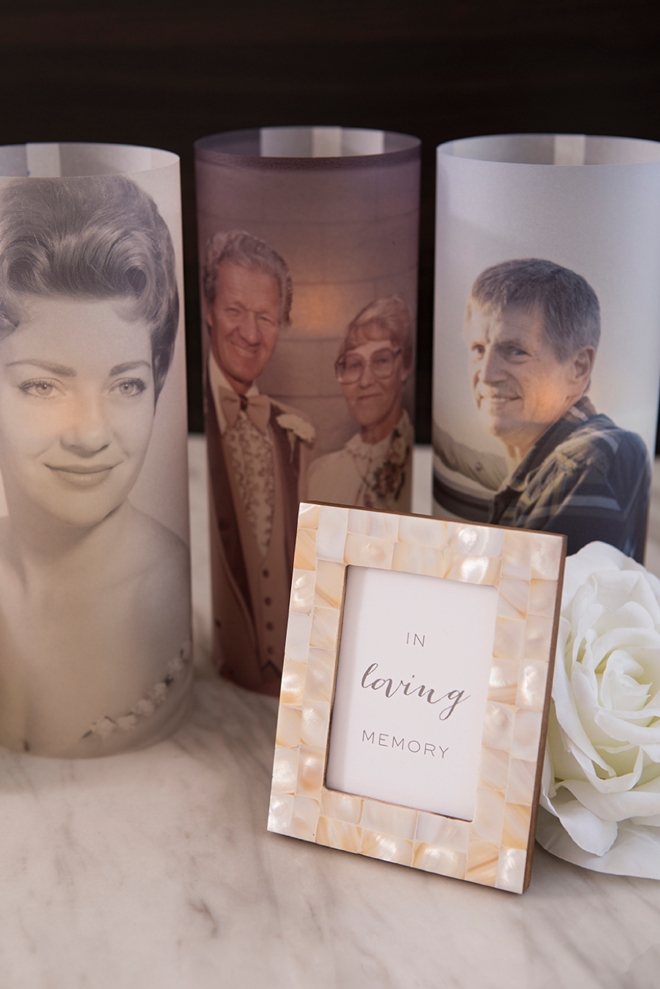 These DIY In Loving Memory photo lanterns are an awesome idea!