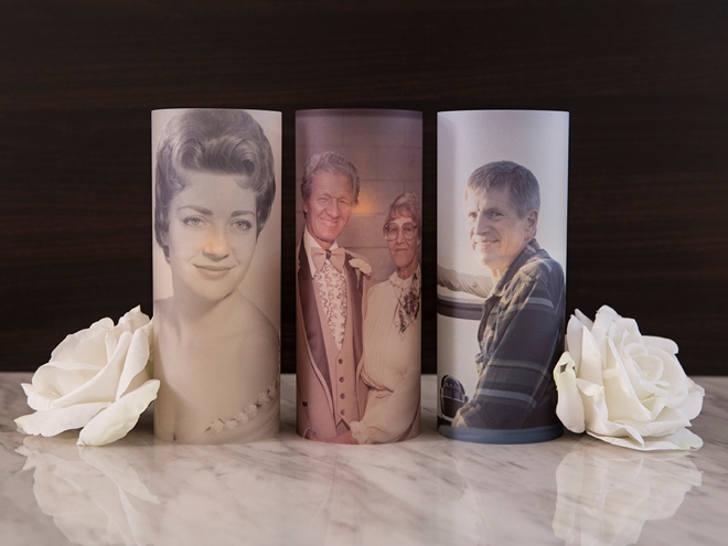 These DIY In Loving Memory photo lanterns are an awesome idea!