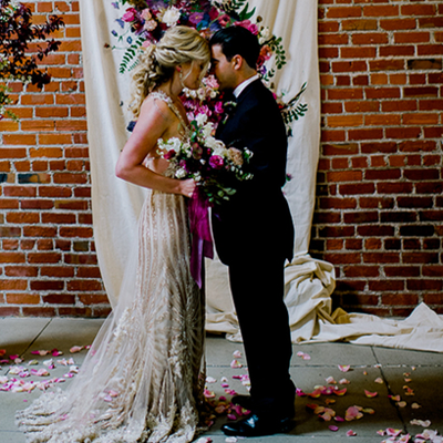 Obsessed with this super gorgeous styled moody wedding shoot!