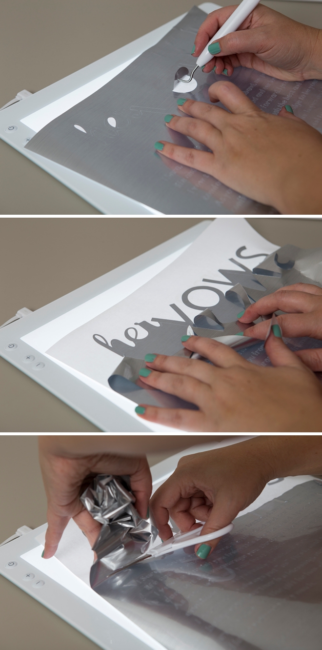 These Personalized Acrylic Vow Boards Are EVERYTHING.