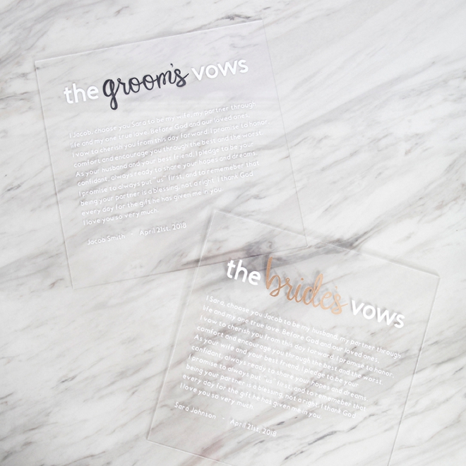 These DIY acrylic vow boards are the best thing I've ever seen!