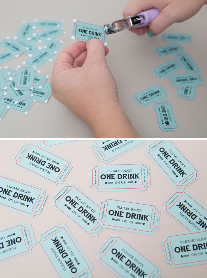 These free printable wedding drink tickets are the cutest!