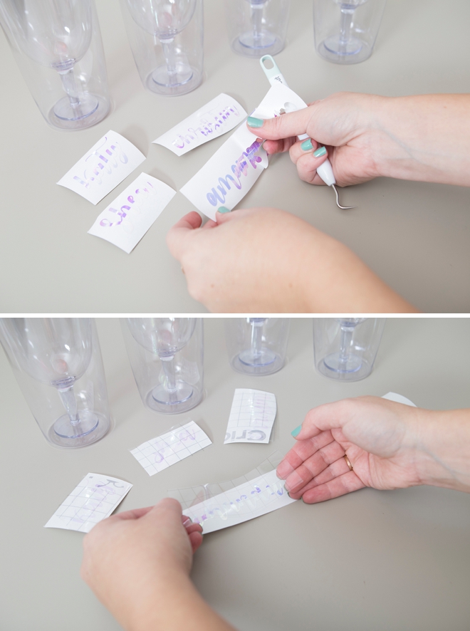 Learn how to use your Cricut to personalize wine tumblers!