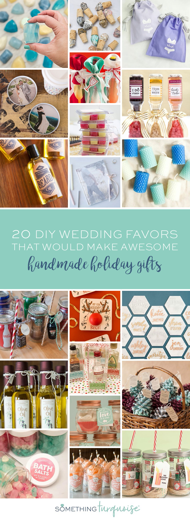 20 of our best wedding DIY's that would make awesome handmade holiday gifts!
