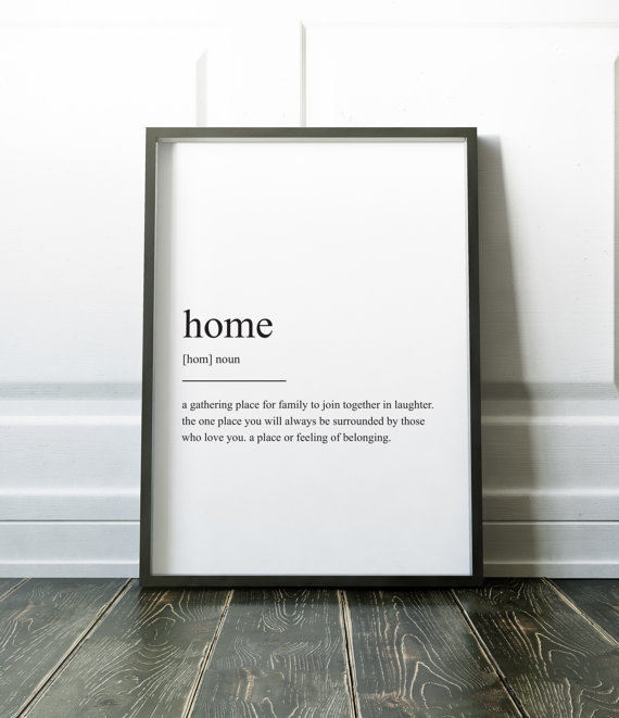 Don't miss this minimalist and cute home definition print!