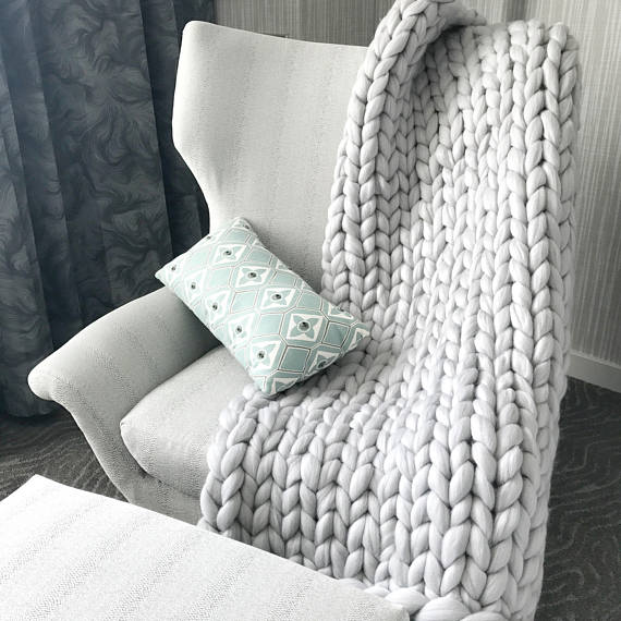 Cozy up with this gorgeous super chunky throw or gift it this holiday season!