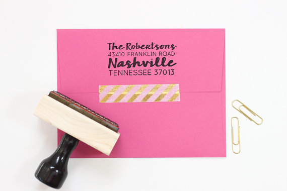 Everyone needs one so why not make it darling!? We love this super cute address stamper!