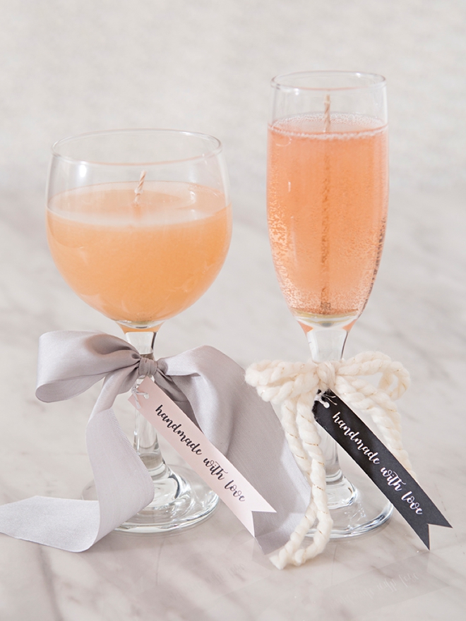 Champagne Gel Candles - Today's Weddings