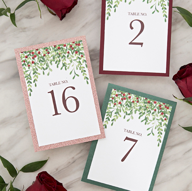 Christmas Details about   New Design Paper Table Numbers for Wedding Home Decoration Birthday 