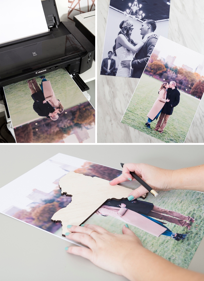 Make your own custom photo state decor plaque!