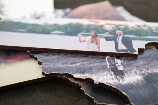These DIY wedding photo state cutouts are the cutest!!