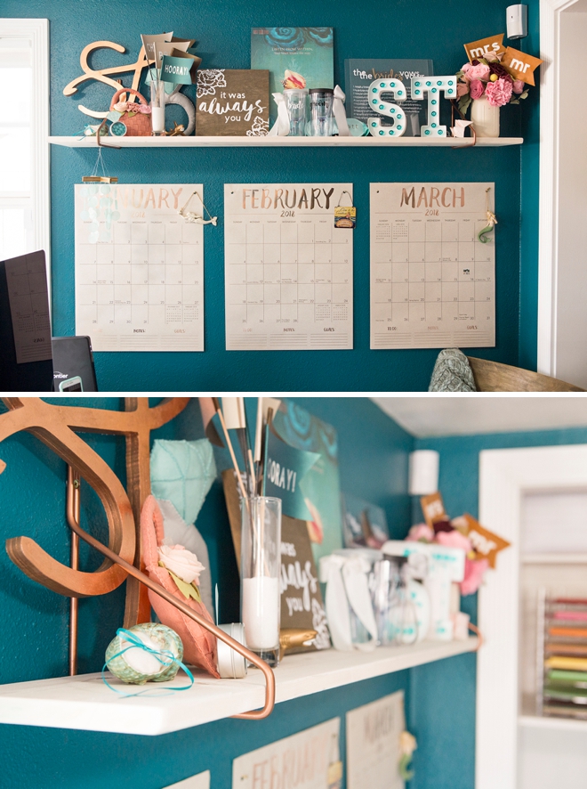 The Something Turquoise new blog office and craft room!