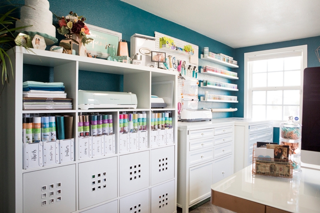 Check out the Something Turquoise Craft Room + Blog Office!