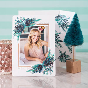 Something Turquoise holiday cards from Minted!