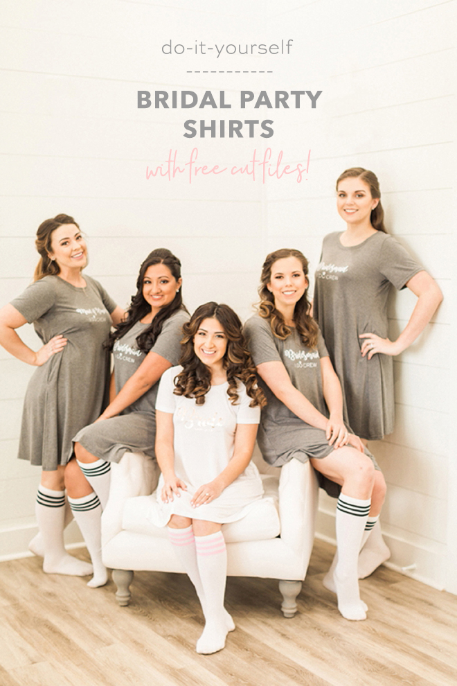 diy bridal party shirts