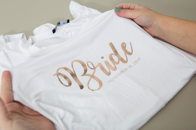 DIY this Bride shirt with your Cricut Maker!