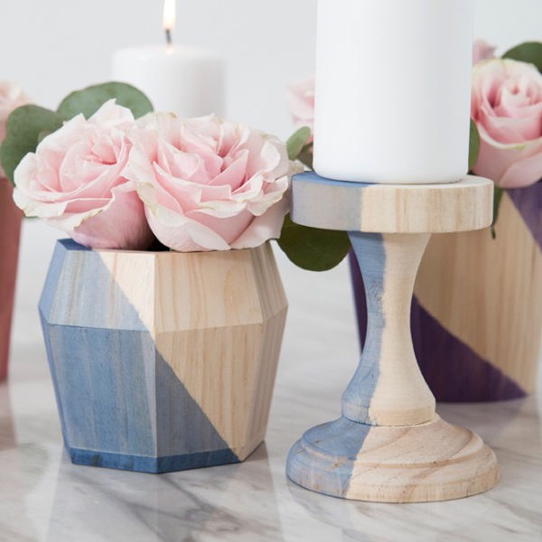 How To DipDye Wood Wedding Decor With Rit Dye!
