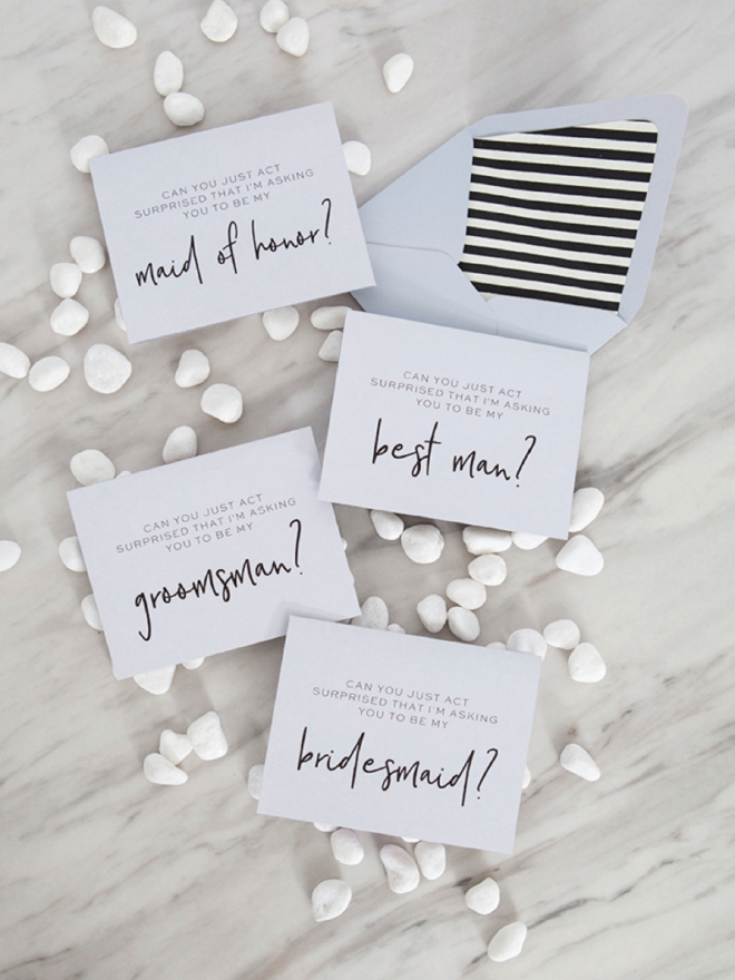 30+ free printable Will You Be My Bridal Party cards!