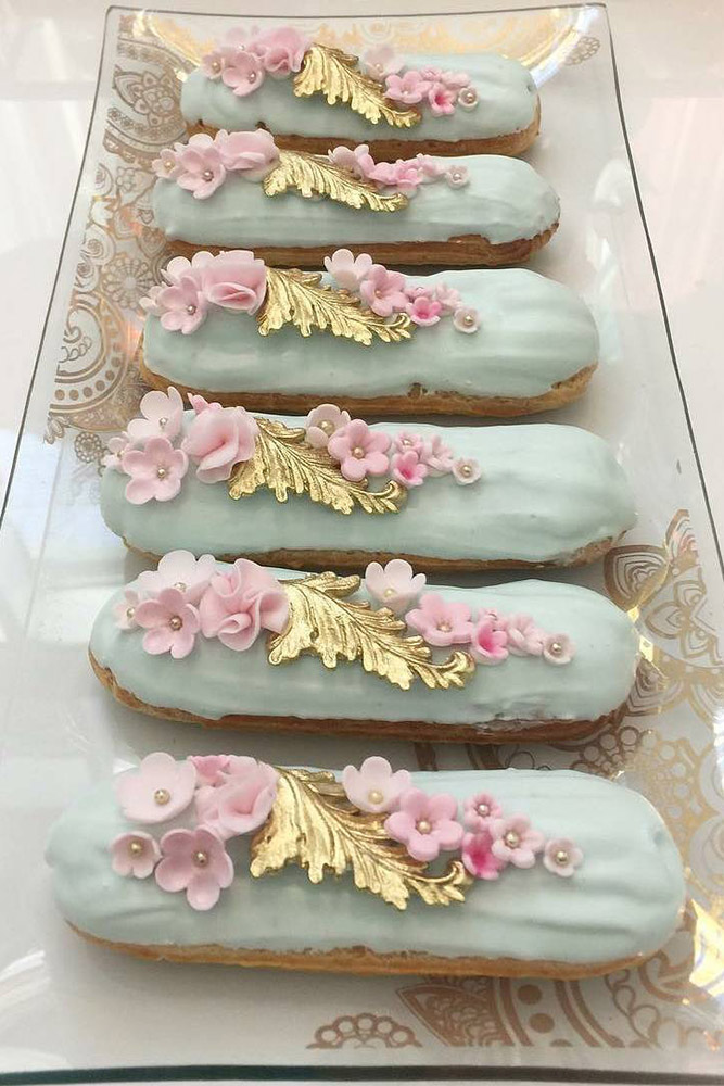 These eclairs are beautiful! I've been thinking of doing a non-traditional wedding cake and this could be it.