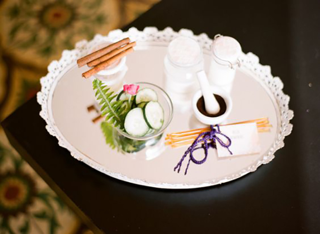 Why not have the ladies pamper themselves at your bridal shower? 