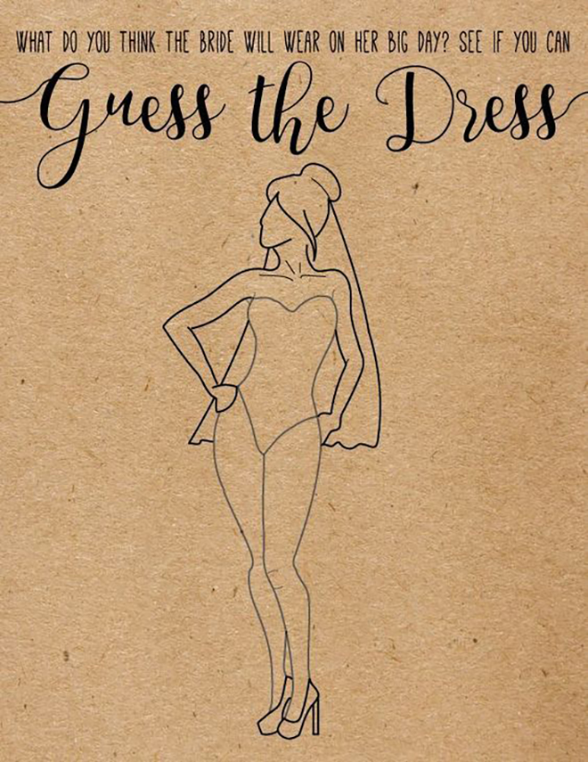 This draw the dress game would be so fun to see what people think you might wear!