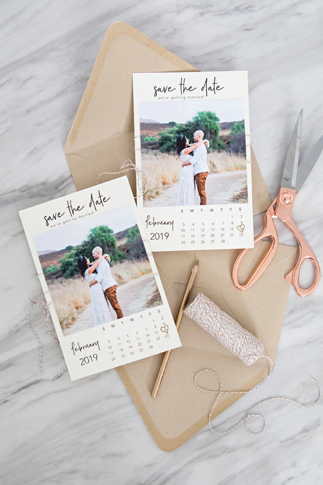 These Free Printable Calendar Style Photo Save The Dates Are The Best