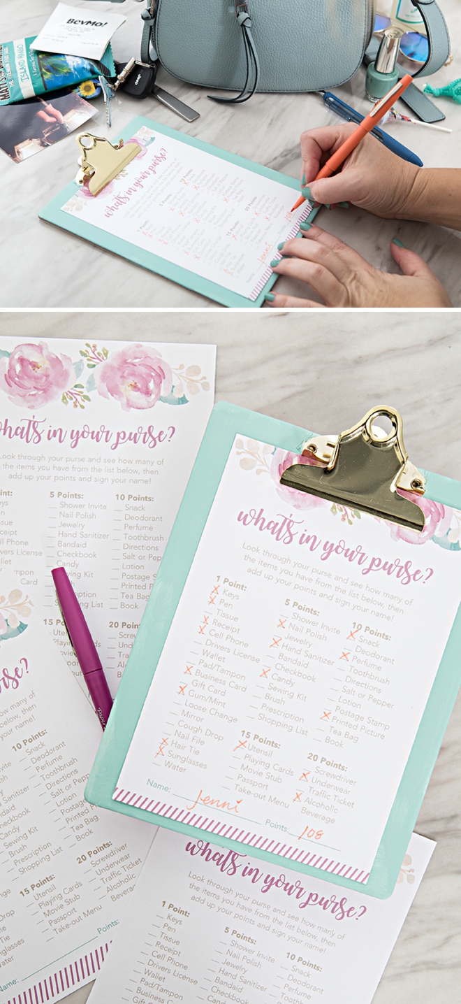 OMG, These Free Printable What's In Your Purse? Games Are SO Cute!