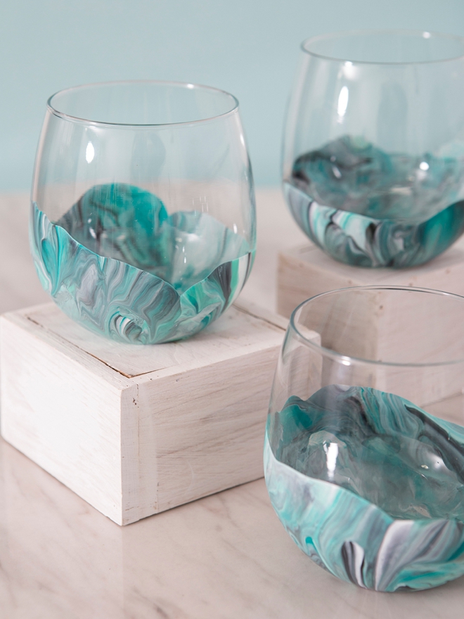 How To Make Beautiful DIY Hand Painted Wine Glasses