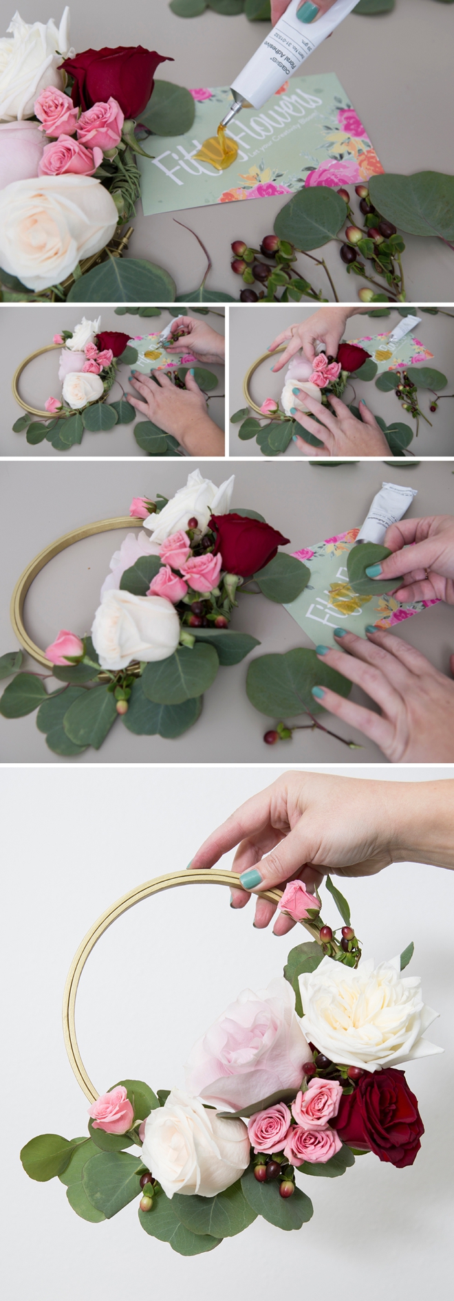 WOW, these DIY flower decor hoops are spectacular!