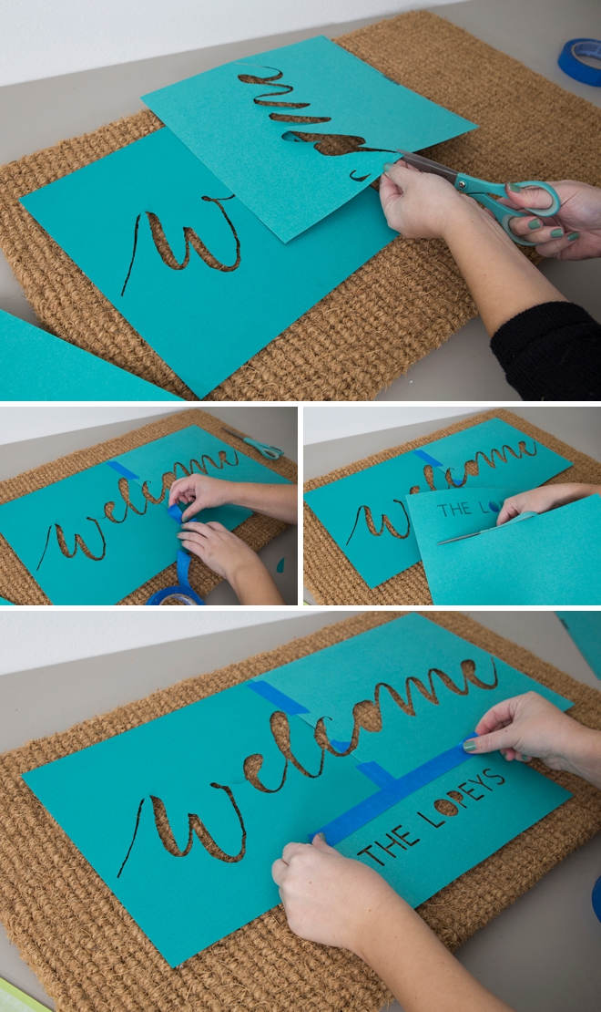 These doormats are DIY and super easy, here's how!