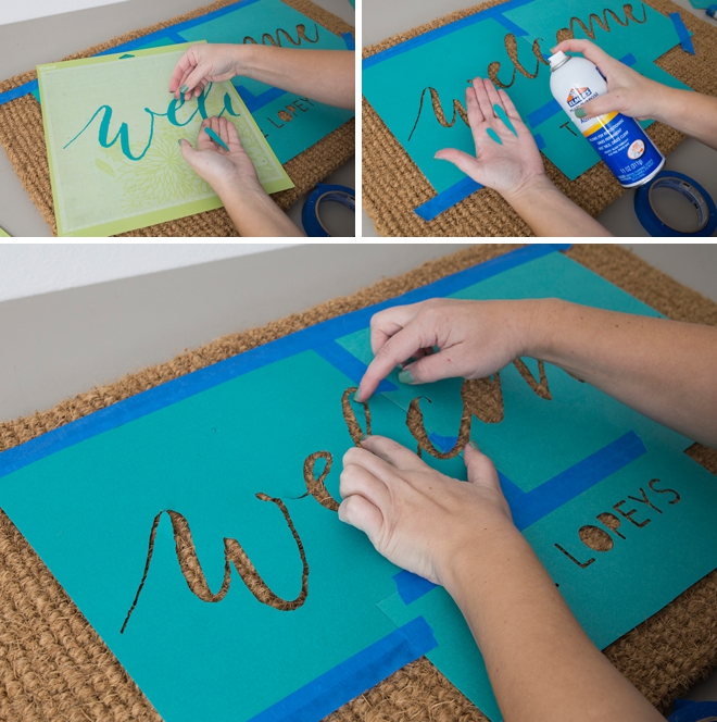 These doormats are DIY and super easy, here's how!