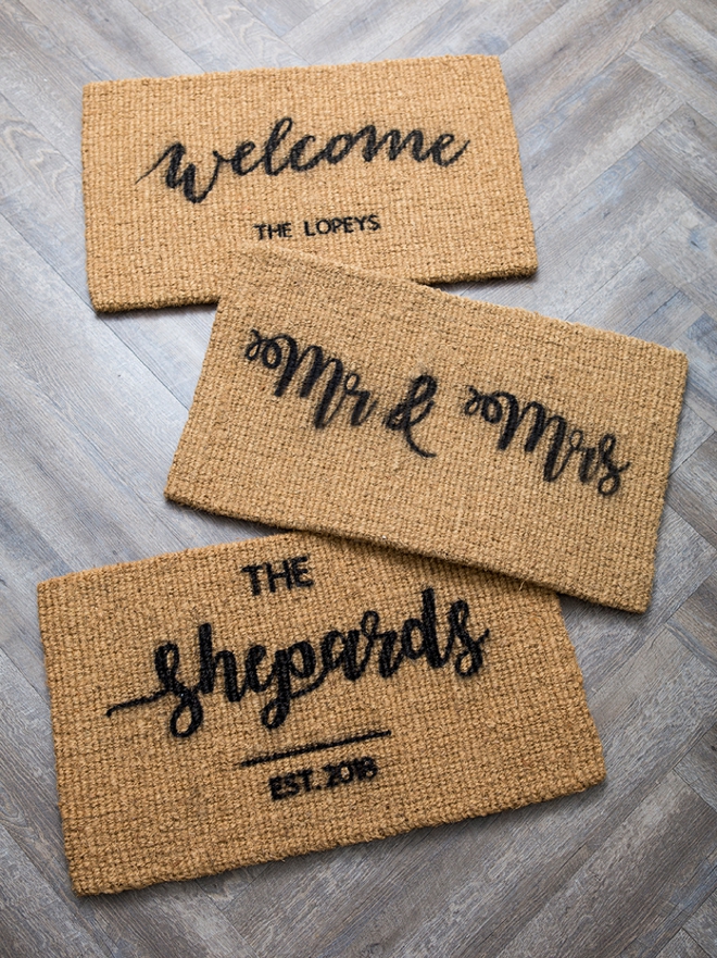 These doormats are DIY and super easy, here's how!