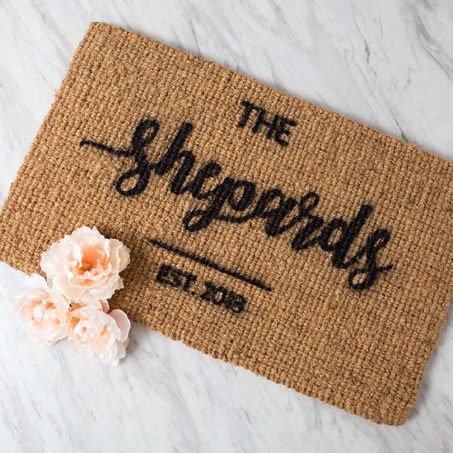 Omg These Handmade Personalized Natural Door Mats Are So Cute