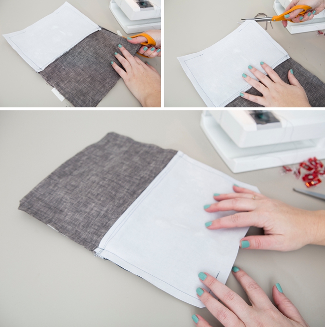 Make your own photo-lined zipper pouch, super easy!