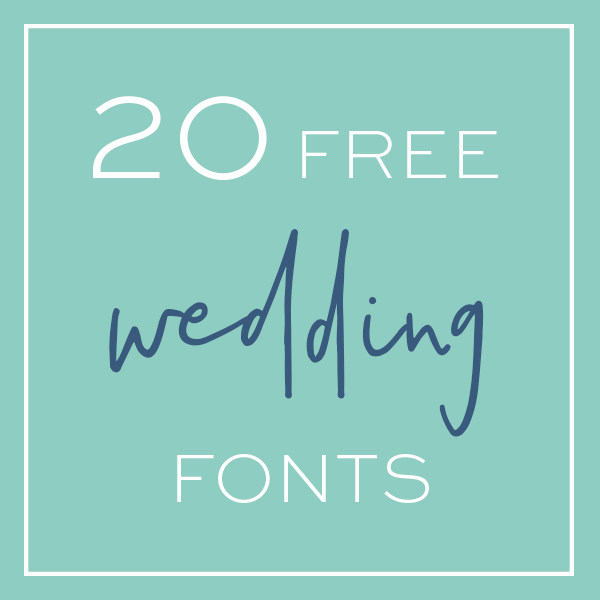 20 Awesome, free wedding fonts that you need to download right now!