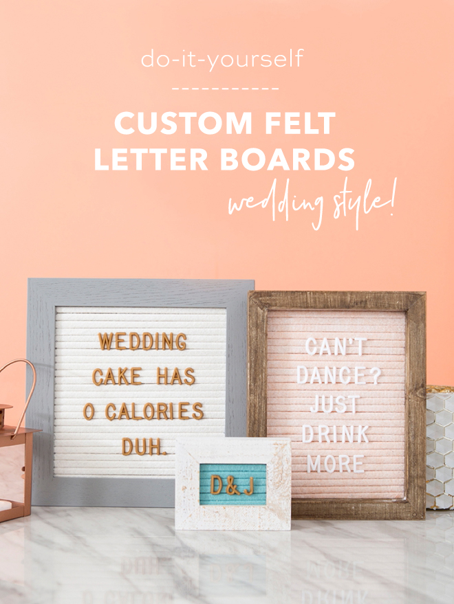 Learn how to make your own felt letter boards!