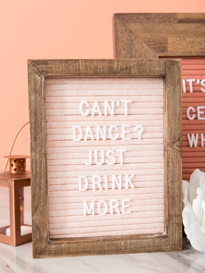 Learn how to make your own felt letter boards!