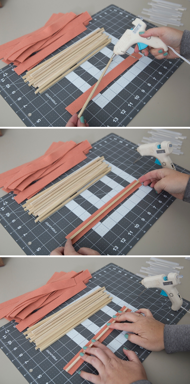 Use any frame and any color felt to make your own letter boards!