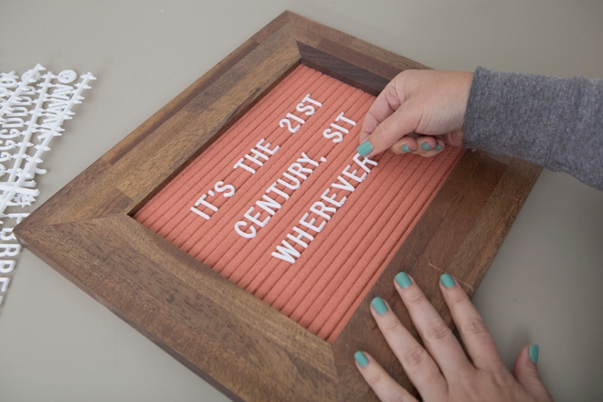 Learn how to make your own felt letter boards!