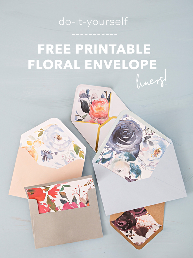Free Printables - Euro Flap Envelope Liner Templates