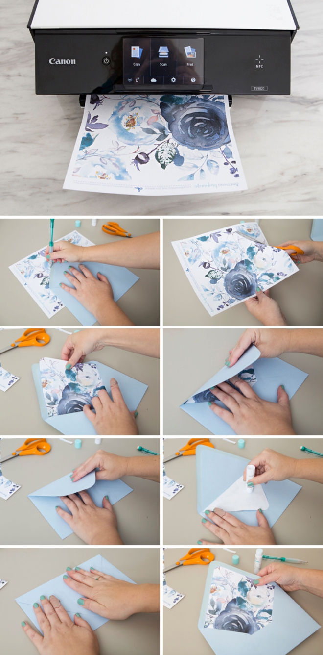 wow these free printable floral envelope liners are gorgeous