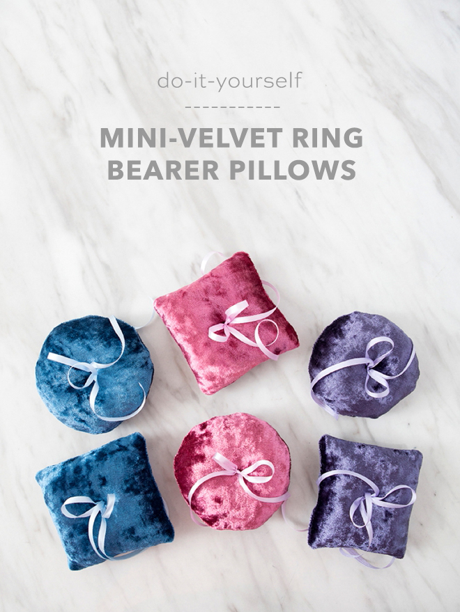 Learn how to sew this simple, mini ring bearer pillow!
