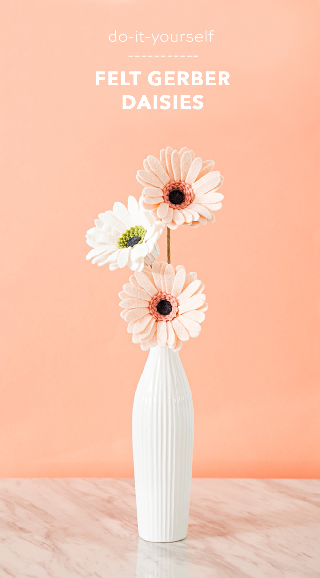 How To Make The Most Gorgeous, Gerber Daisies Out Of Felt!