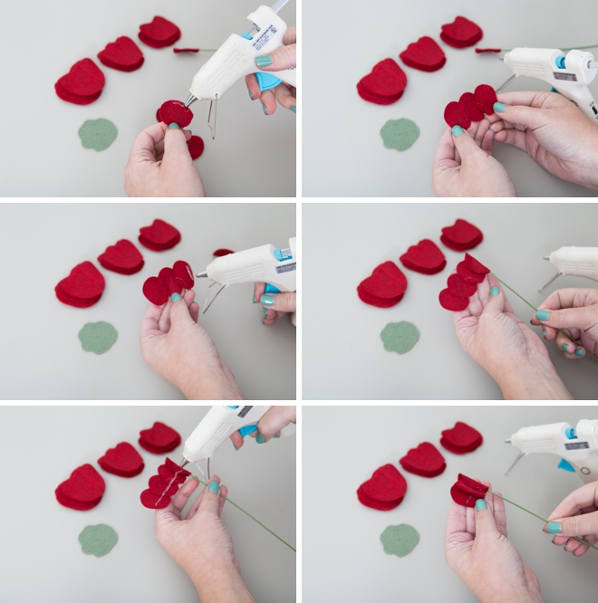 How to make your own felt roses, so pretty!