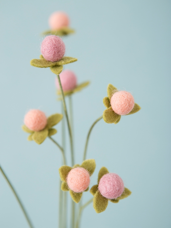 How to make adorable Hypericum Berries out of felt!