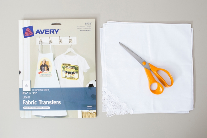 Make your own personalized bridal party handkerchiefs!